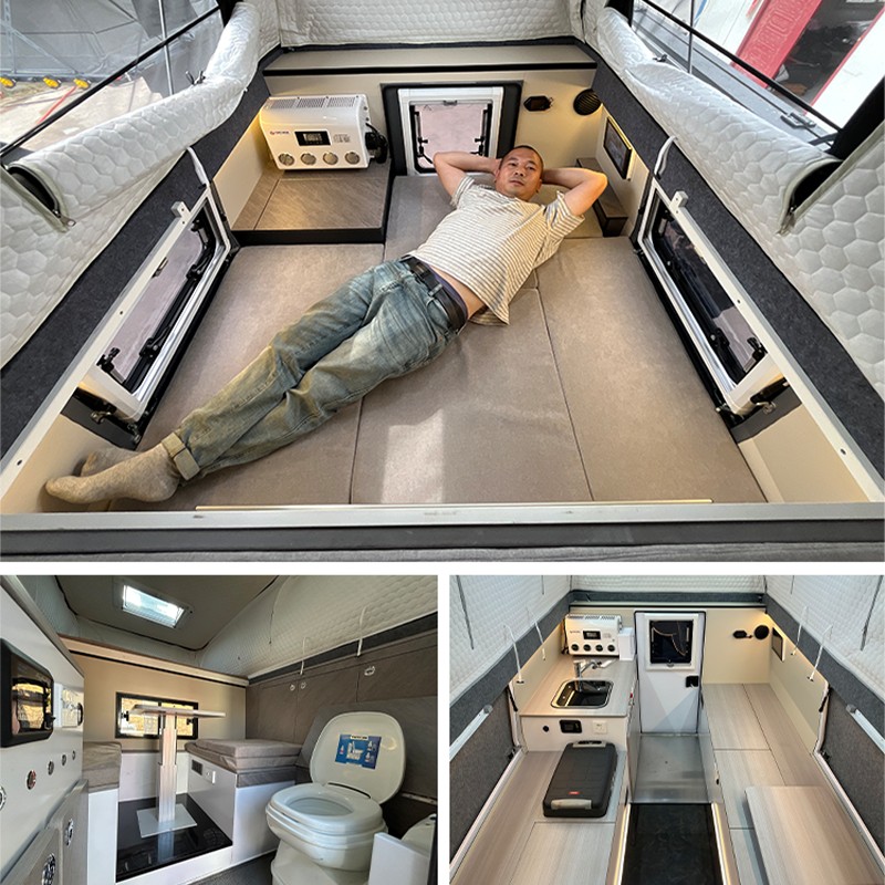 Luxury Mobile Motorhome Caravan Trailers With Toilet Camper Mini Camper Off Road Travel Camper Trailer thumbnail 3