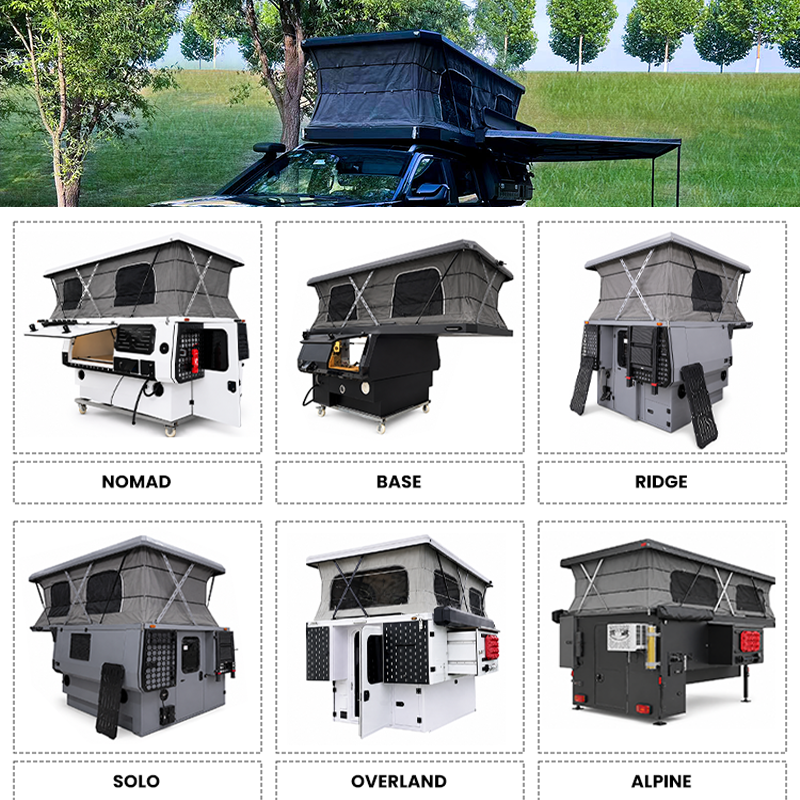 Pop up Truck Camper Soft Side | Aluminum Truck Bed Camper for F150 Hilux Silverado thumbnail 2