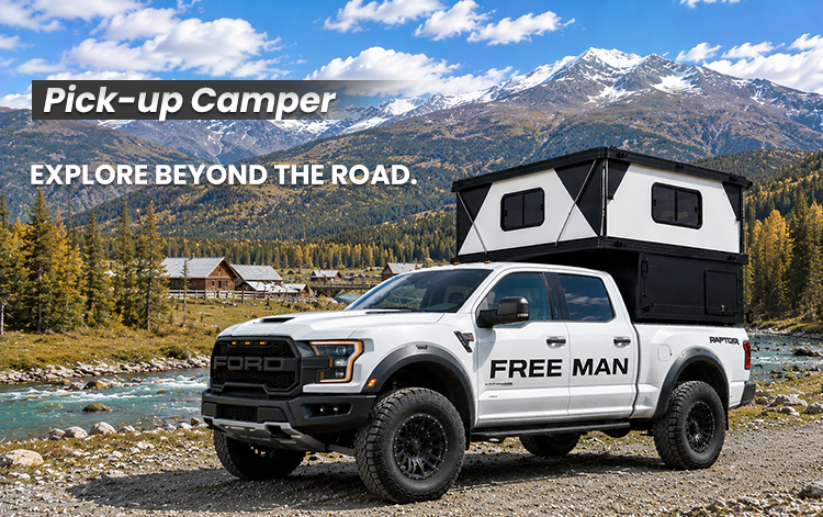 Custom Rooftop Hard Shell Tent for Pickup Truck Travel Campers 4x4 Rooftop Tent with Quick Automatic Opening Four-Season Design thumbnail 2
